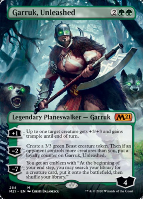 Garruk, Unleashed (Borderless) [Core Set 2021] | North Game Den