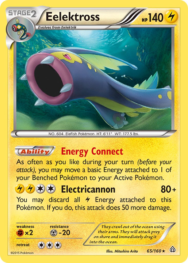 Eelektross (65/160) (Cosmos Holo) (Blister Exclusive) [XY: Primal Clash] | North Game Den