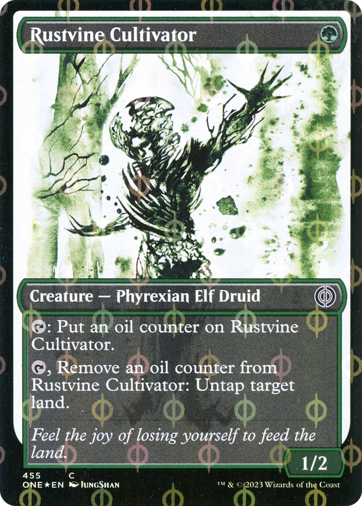 Rustvine Cultivator (Showcase Ichor Step-and-Compleat Foil) [Phyrexia: All Will Be One] | North Game Den