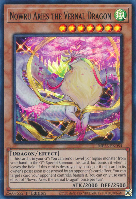 Nowru Aries the Vernal Dragon [MP23-EN054] Super Rare | North Game Den