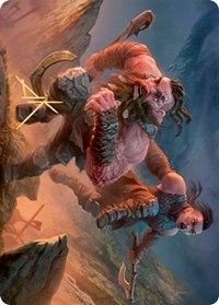 Dwarven Reinforcements Art Card (Gold-Stamped Signature) [Kaldheim: Art Series] | North Game Den