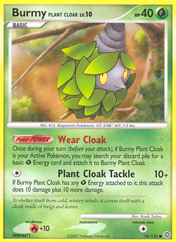 Burmy Plant Cloak (78/132) [Diamond & Pearl: Secret Wonders] | North Game Den