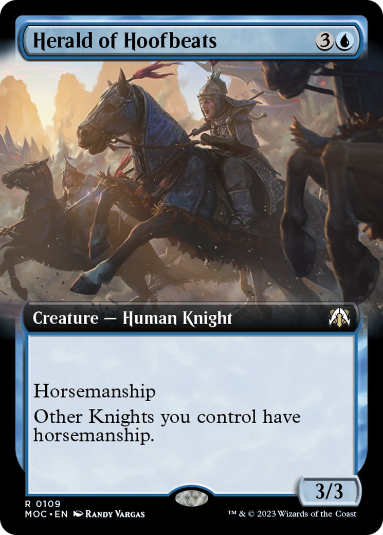Herald of Hoofbeats (Extended Art) [March of the Machine Commander] | North Game Den