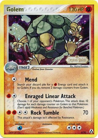 Golem (6/92) (Stamped) [EX: Legend Maker] | North Game Den