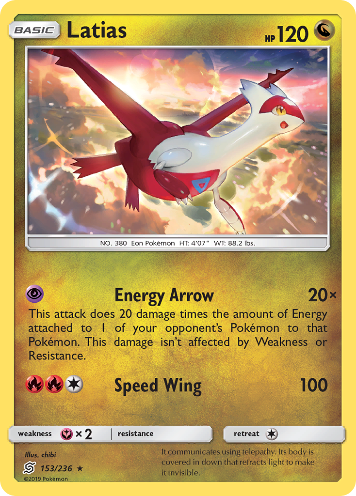 Latias (153/236) [Sun & Moon: Unified Minds] | North Game Den