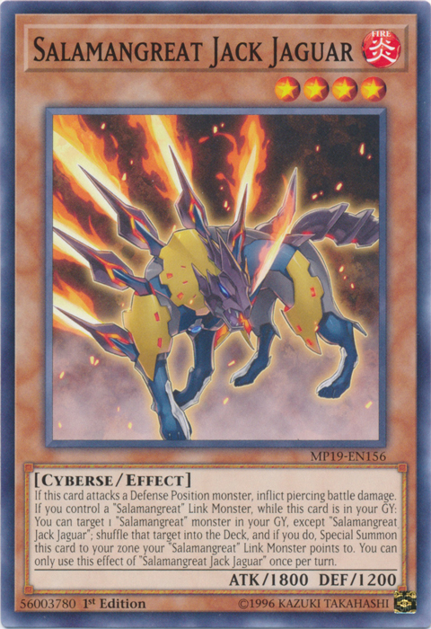Salamangreat Jack Jaguar [MP19-EN156] Common | North Game Den