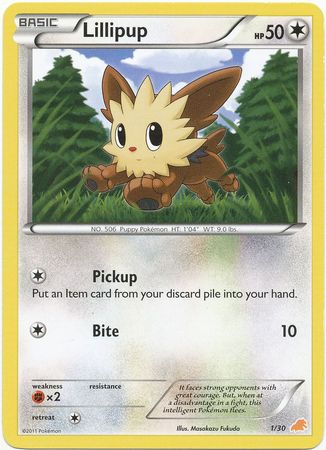 Lillipup (1/30) [Black & White: Trainer Kit - Excadrill] | North Game Den