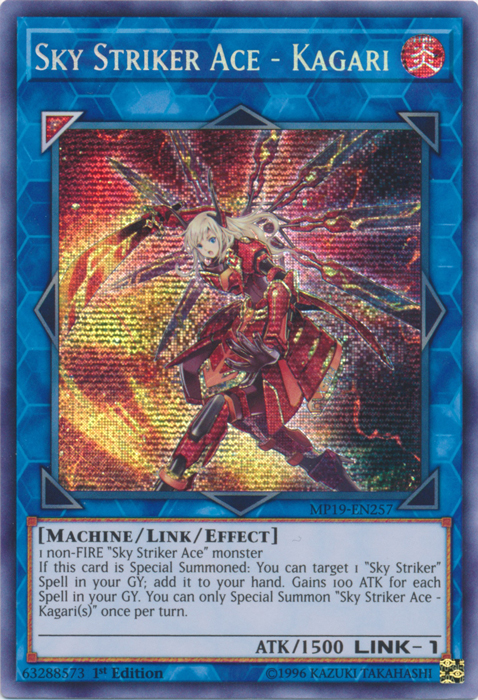 Sky Striker Ace - Kagari [MP19-EN257] Prismatic Secret Rare | North Game Den