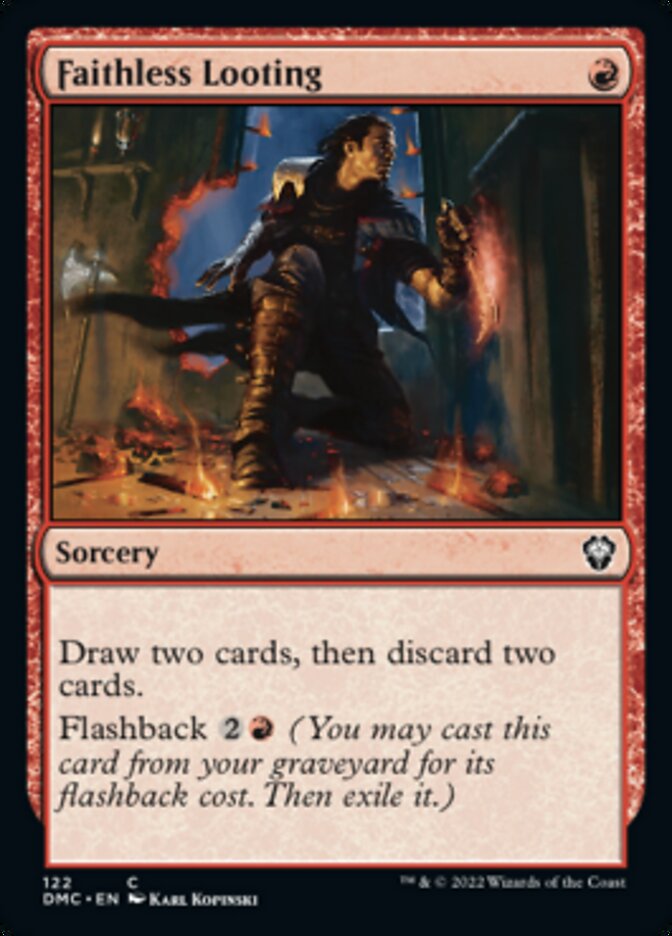 Faithless Looting [Dominaria United Commander] | North Game Den