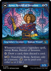 Rona, Herald of Invasion // Rona, Tolarian Obliterator (Showcase Planar Booster Fun) [March of the Machine] | North Game Den