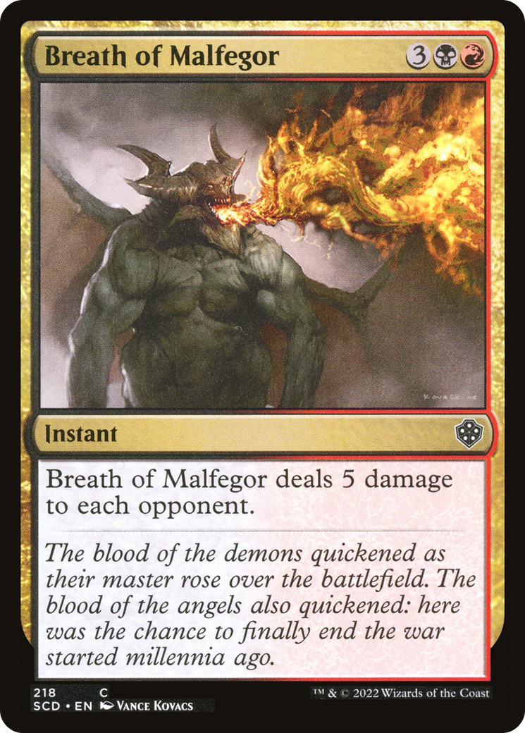 Breath of Malfegor [Starter Commander Decks] | North Game Den