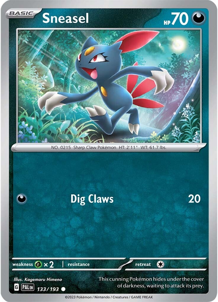 Sneasel (133/193) [Scarlet & Violet: Paldea Evolved] | North Game Den