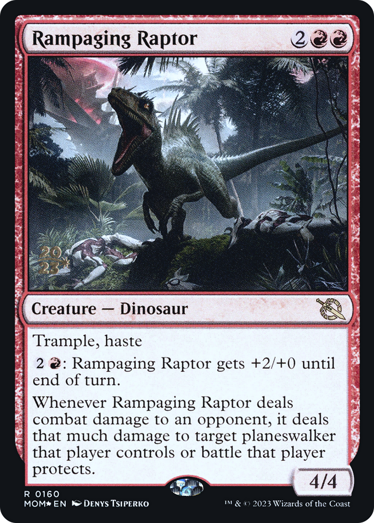 Rampaging Raptor [March of the Machine Prerelease Promos] | North Game Den