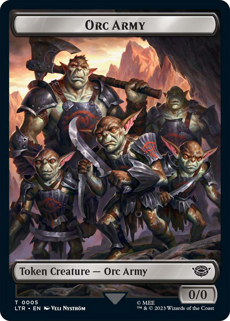Food (10) // Orc Army (05) Double-Sided Token [The Lord of the Rings: Tales of Middle-Earth Tokens] | North Game Den