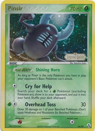 Pinsir (24/92) (Stamped) [EX: Legend Maker] | North Game Den