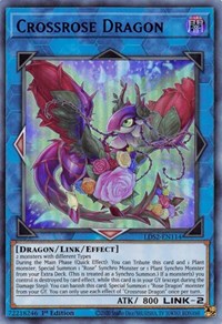 Crossrose Dragon (Blue) [LDS2-EN114] Ultra Rare | North Game Den