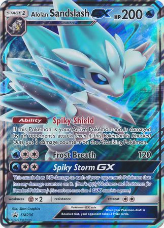 Alolan Sandslash GX (SM236) (Jumbo Card) [Sun & Moon: Black Star Promos] | North Game Den