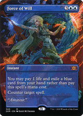 Force of Will (Borderless) [Double Masters] | North Game Den