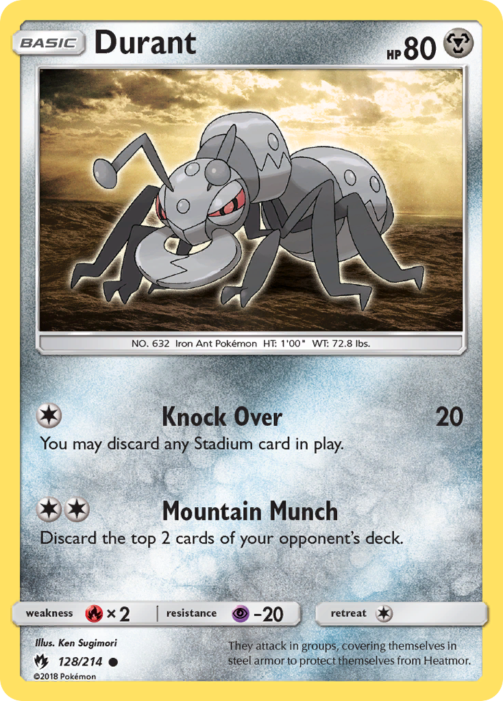 Durant (128/214) [Sun & Moon: Lost Thunder] | North Game Den