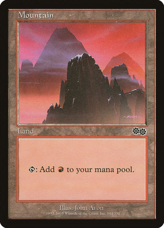 Mountain (344) [Urza's Saga] | North Game Den