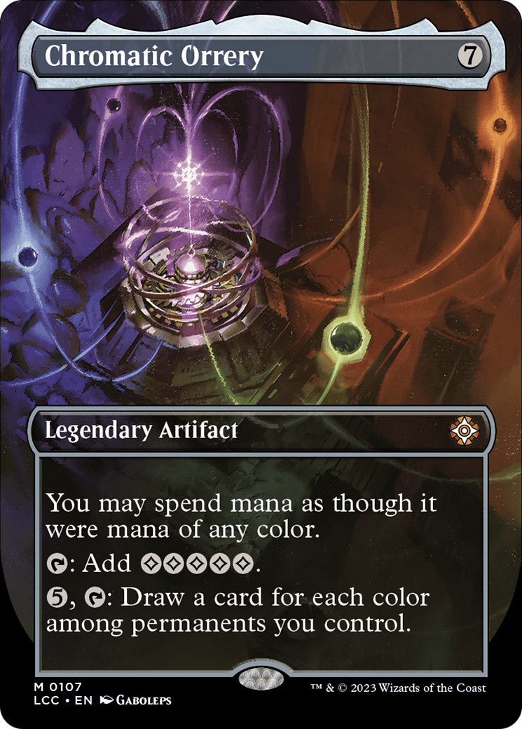 Chromatic Orrery (Borderless) [The Lost Caverns of Ixalan Commander] | North Game Den