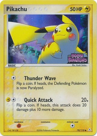 Pikachu (78/110) (Stamped) [EX: Holon Phantoms] | North Game Den