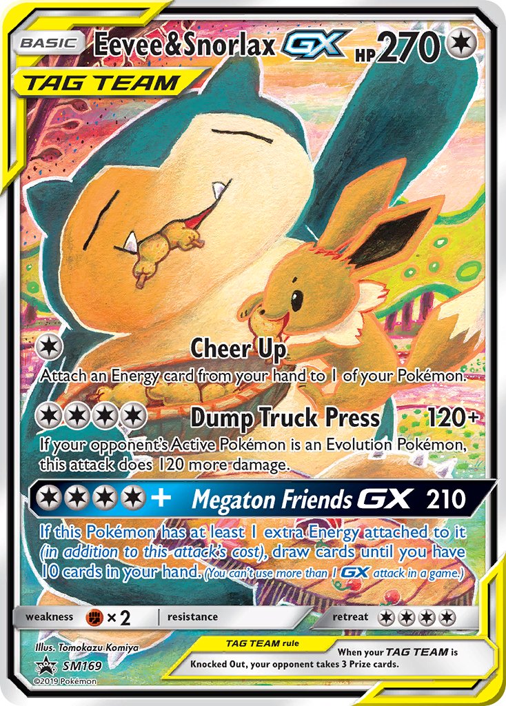 Eevee & Snorlax GX (SM169) [Sun & Moon: Black Star Promos] | North Game Den