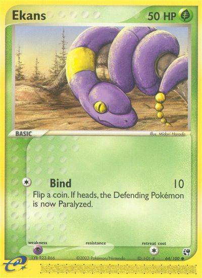 Ekans (64/100) [EX: Sandstorm] | North Game Den