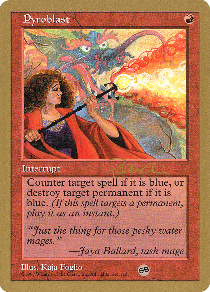 Pyroblast (Paul McCabe) (SB) [World Championship Decks 1997] | North Game Den