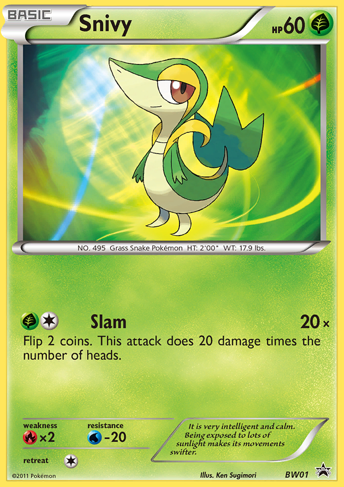 Snivy (BW01) [Black & White: Black Star Promos] | North Game Den