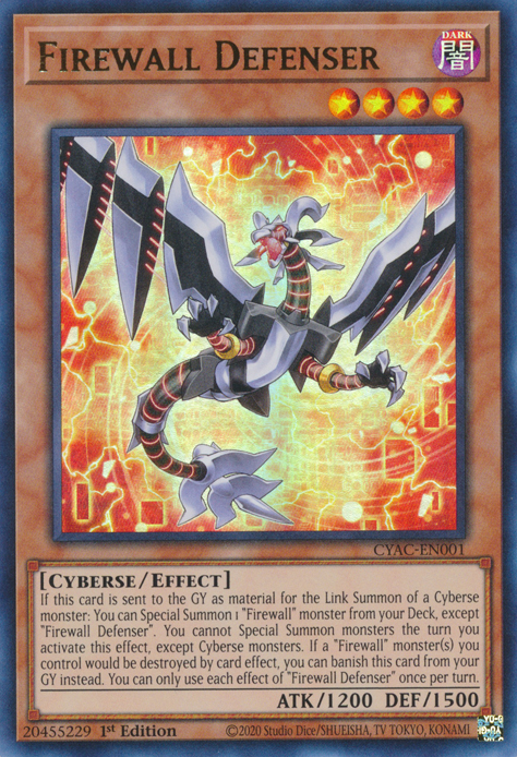 Firewall Defenser [CYAC-EN001] Ultra Rare | North Game Den