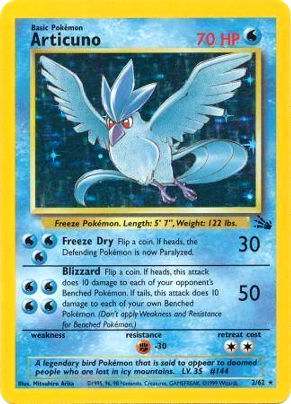 Articuno (2/62) [Fossil Unlimited] | North Game Den