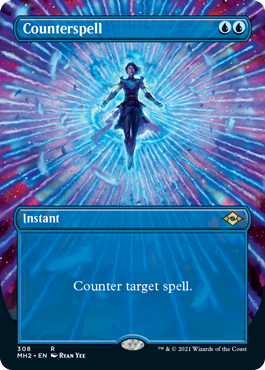 Counterspell (Borderless Alternate Art) [Modern Horizons 2] | North Game Den