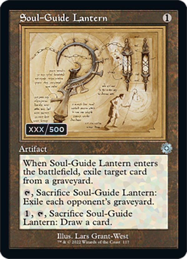 Soul-Guide Lantern (Retro Schematic) (Serial Numbered) [The Brothers' War Retro Artifacts] | North Game Den