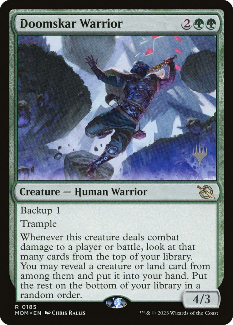 Doomskar Warrior (Promo Pack) [March of the Machine Promos] | North Game Den