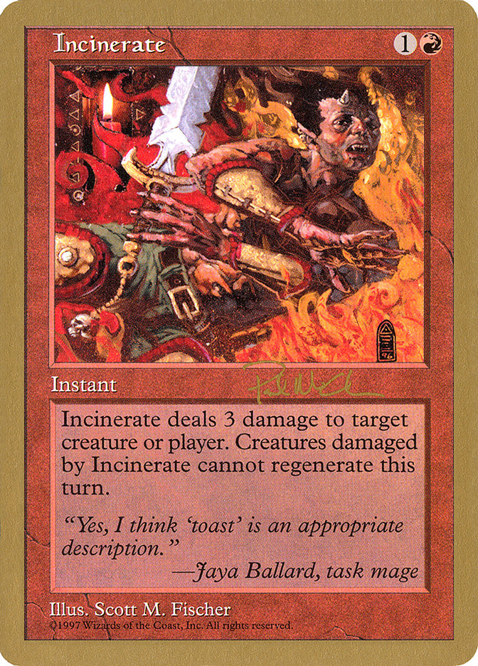 Incinerate (Paul McCabe) [World Championship Decks 1997] | North Game Den
