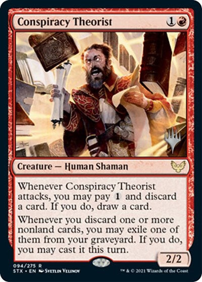Conspiracy Theorist (Promo Pack) [Strixhaven: School of Mages Promos] | North Game Den