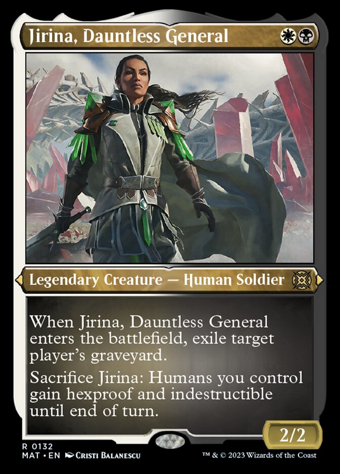 Jirina, Dauntless General (Foil Etched) [March of the Machine: The Aftermath] | North Game Den