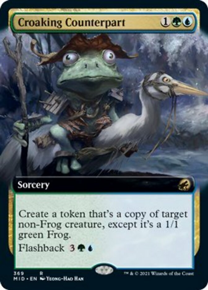 Croaking Counterpart (Extended) [Innistrad: Midnight Hunt] | North Game Den