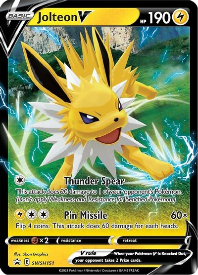 Jolteon V (SWSH151) [Sword & Shield: Black Star Promos] | North Game Den