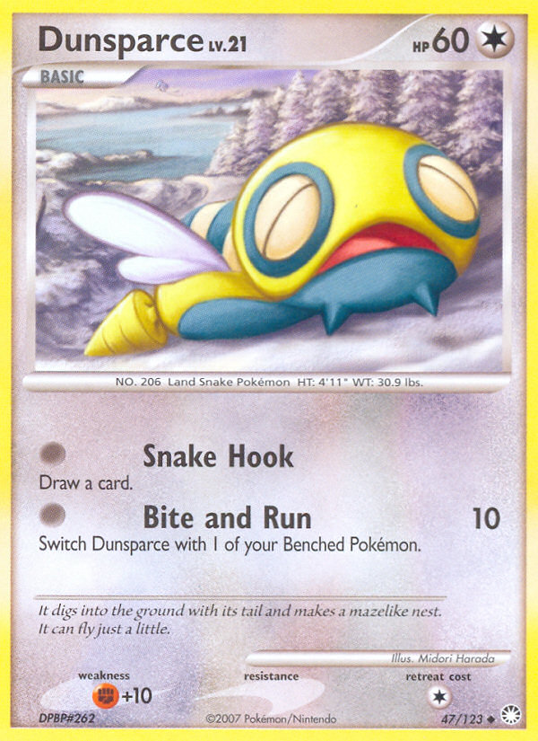 Dunsparce (47/123) [Diamond & Pearl: Mysterious Treasures] | North Game Den