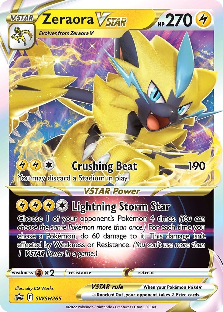 Zeraora VSTAR (SWSH265) (Jumbo Card) [Sword & Shield: Black Star Promos] | North Game Den