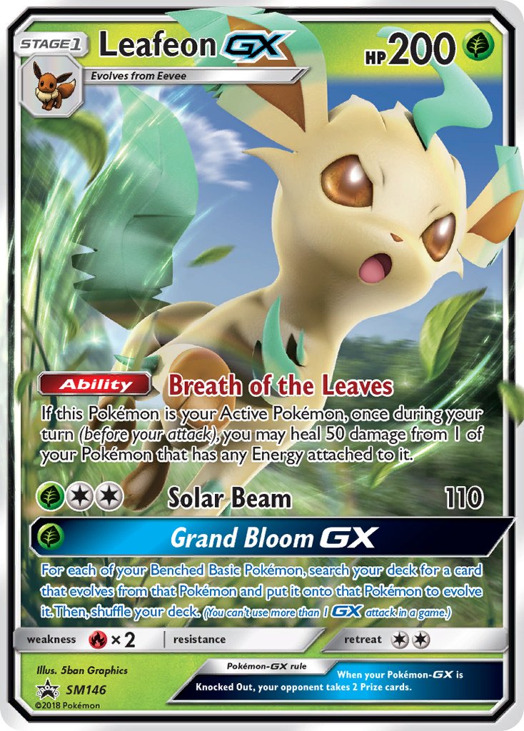 Leafeon GX (SM146) [Sun & Moon: Black Star Promos] | North Game Den