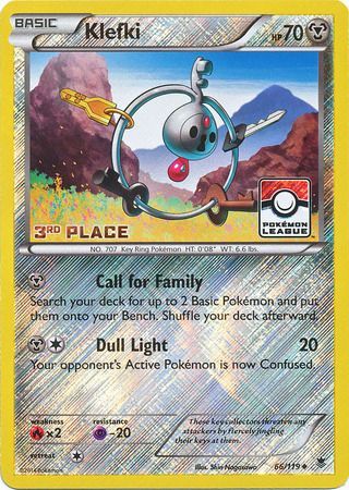 Klefki (66/119) (League Promo 3rd Place) [XY: Phantom Forces] | North Game Den