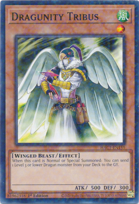 Dragunity Tribus (Duel Terminal) [HAC1-EN151] Common | North Game Den