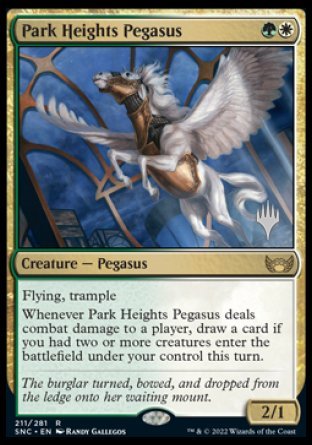 Park Heights Pegasus (Promo Pack) [Streets of New Capenna Promos] | North Game Den