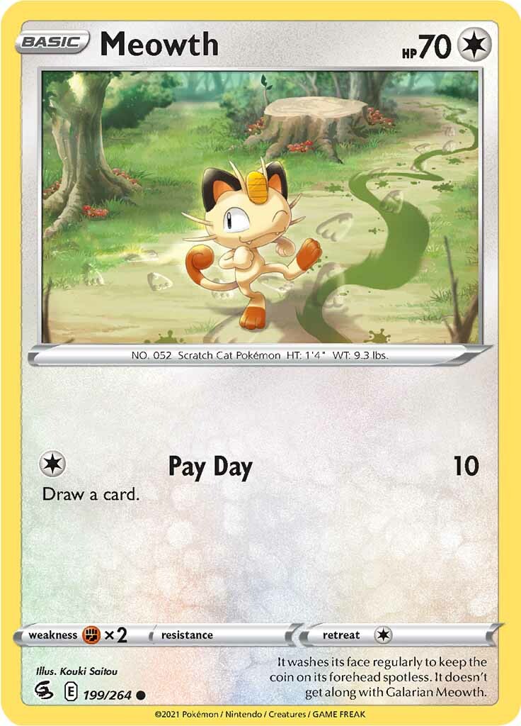 Meowth (199/264) [Sword & Shield: Fusion Strike] | North Game Den