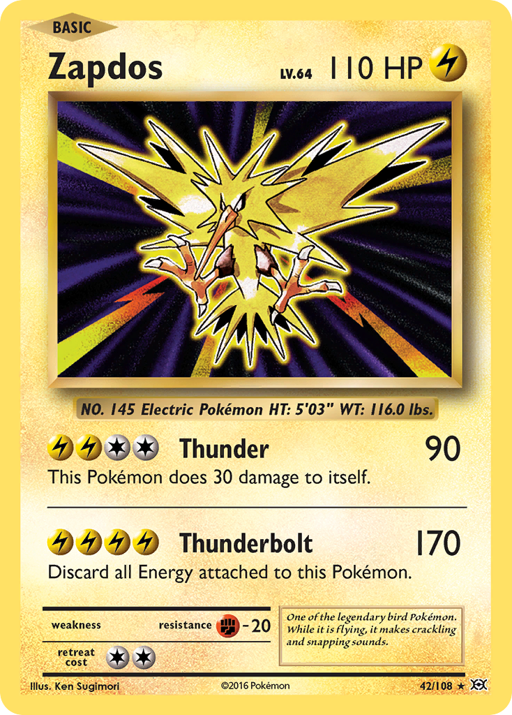 Zapdos (42/108) [XY: Evolutions] | North Game Den