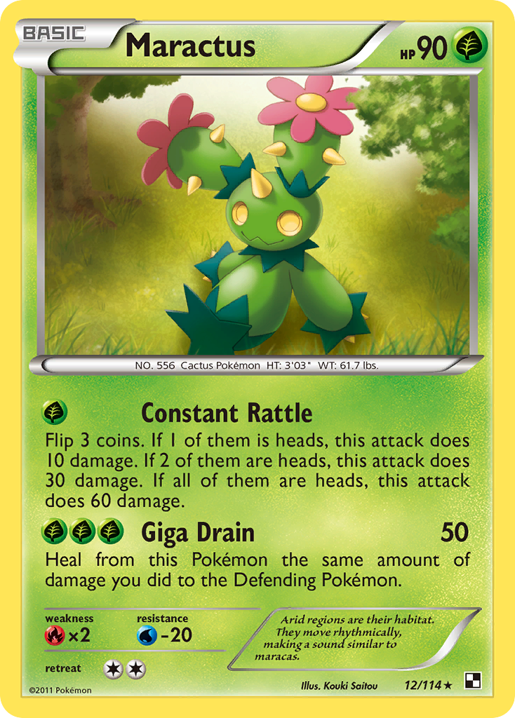 Maractus (12/114) [Black & White: Base Set] | North Game Den