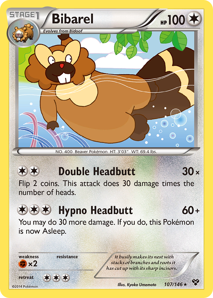 Bibarel (107/146) [XY: Base Set] | North Game Den